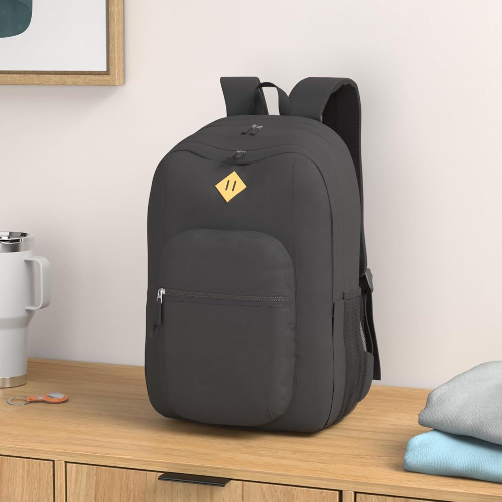 abshoo Classical Basic Travel Backpack For School Water Resistant Bookbag - Image 2